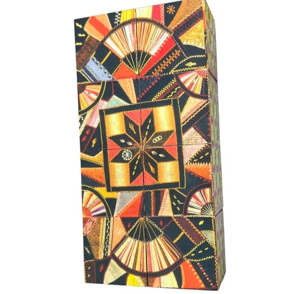 Vtg 2000 "GLORIOUS AMERICAN QUILTS" Magic Cube Toy; Museum of American Folk Art - Picture 10 of 15